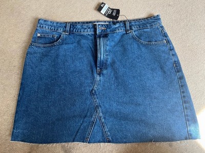Primark Größe 20 Denimrock brandneu mit Etikett