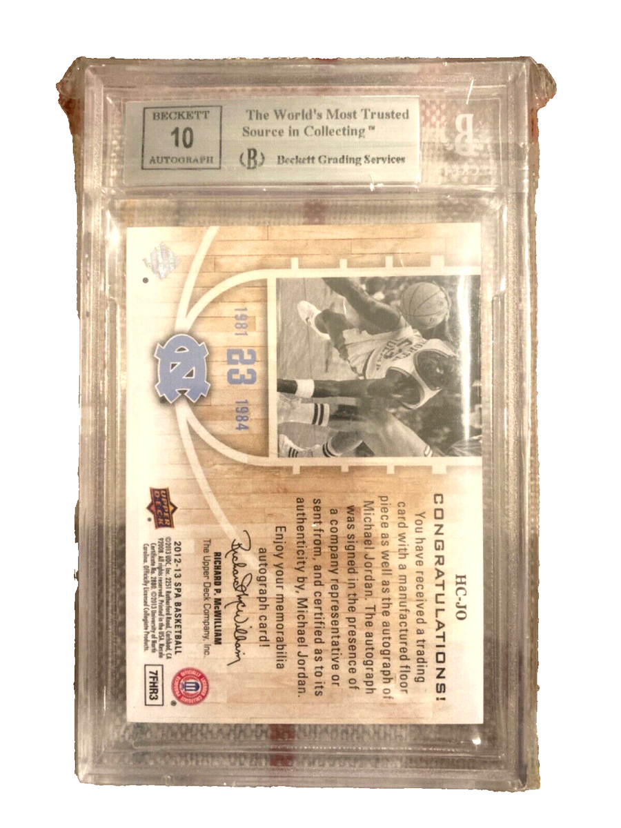 2012-13 SP Authentic Michael Jordan Home Court Signatures BGS 9 10