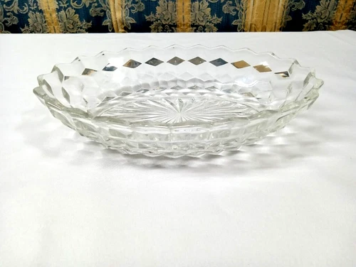 Fostoria American 10'' Clear Oval Bowl