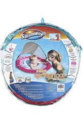 SwimWays Baby Spring Float Sun Canopy - Pink Mermaid Unicorn 9-24 Months