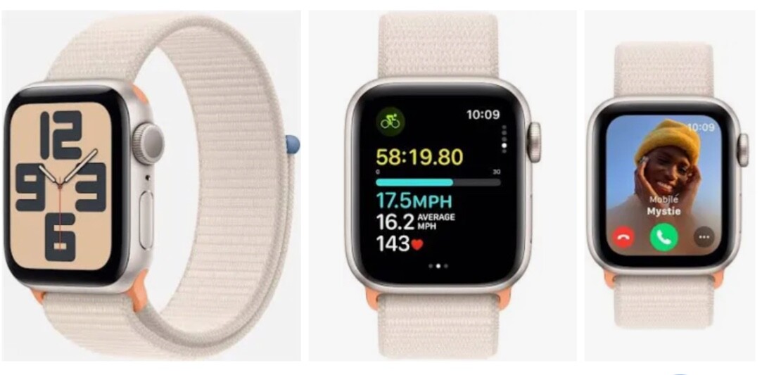 Apple Watch SE 2nd Gen 40mm GPS Starlight Sport Band S/M Brand New-image
