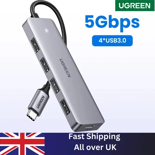 UGREEN Revodok USB C Hub, 5-in-1 USB C Multiport Adapter with 100W PD, 4K30Hz