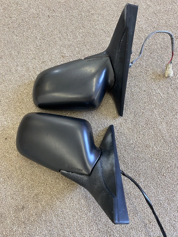 1990 1991 1992 93 1994 Subaru Legacy Black Power Door Mirror Left & Right SET - Image 4 of 4