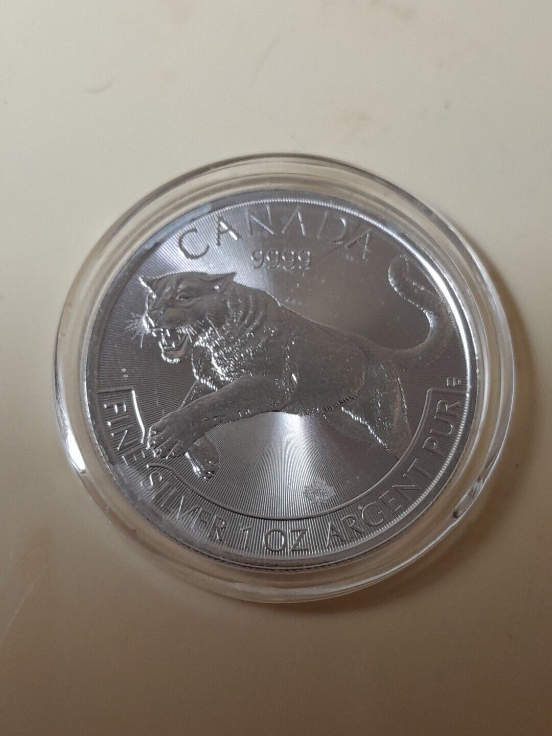 Better Date 2016 Canada 5 Dollars 1 Oz. Silver Cougar World Coin- Silver *612