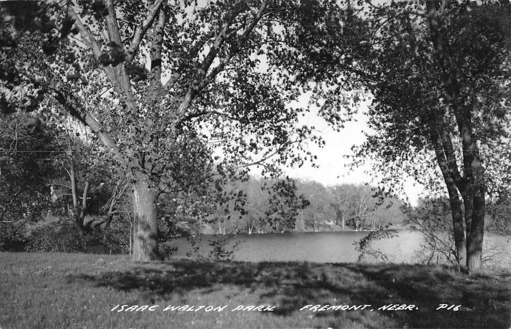 Fremont Nebraska Isaac Walton Park Real Photo Antique Postcard K104397