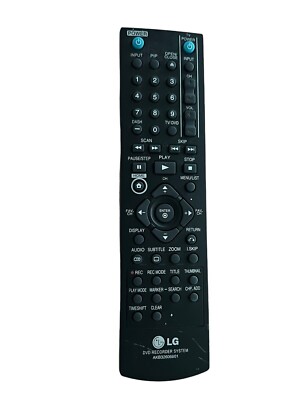 Genuine LG AKB32606801 DVD Recorder System Remote Control WRITING   (1b)