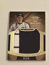 GARY SANCHEZ 2017 TOPPS TIER 1 ONE JUMBO JERSEY PATCH AUTO 7/10 YANKEES