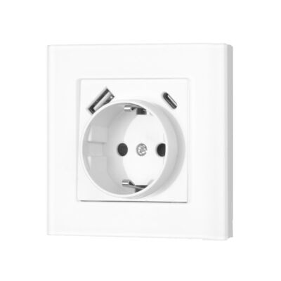 USB 16A STECKDOSE WANDSTECKDOSE UNTERPUTZ MIT USB & TYPE C ANSCHLUSS LADEGERÄT