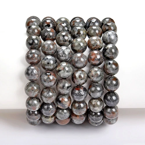 Natural Yooperlite UV Reactive Gemstone 8MM 10MM 7.5 inch Round Bracelet(S21) - Picture 1 of 3