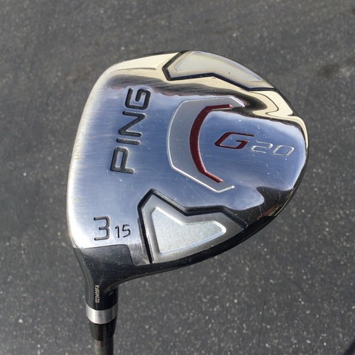 Mens LH-Ping G20 - Titanium 3 Wood Golf Club- TFC 169 Graphite Stiff Shaft - Picture 5 of 8