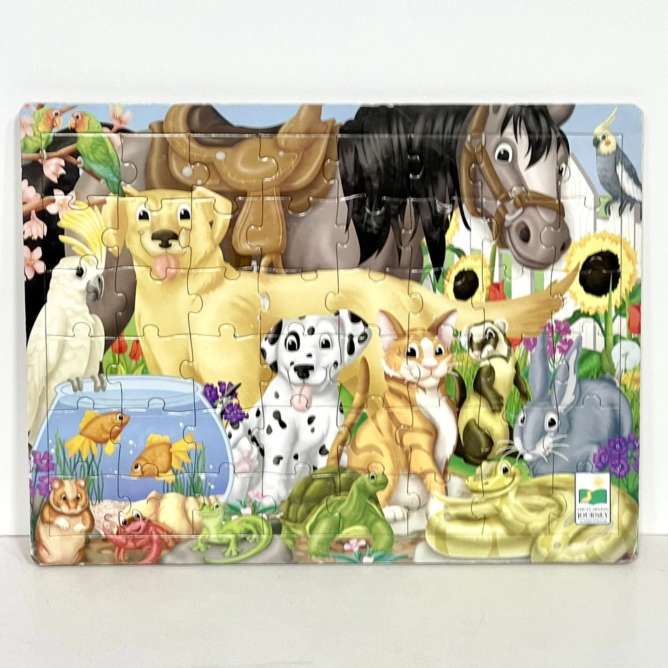 The Learning Journey Animal Puzzles, Set Of 2 Cardboard Puzzles 12” x 16” - Image 3 of 4