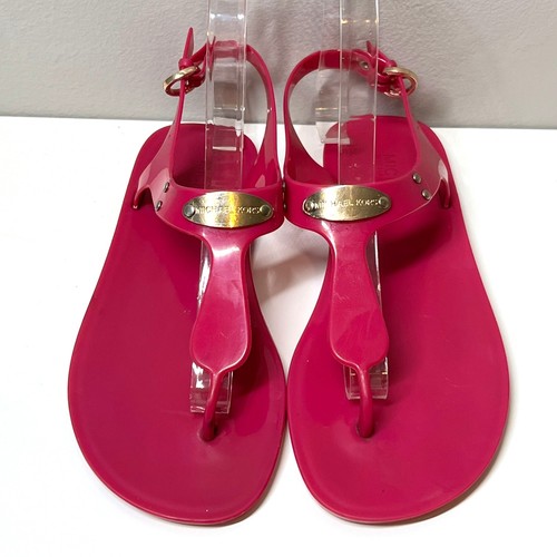 Women 6.5 Michael Kors Plate Jelly Sandals - Picture 3 of 5