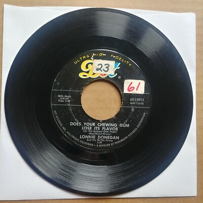 LONNIE DONEGAN Does Your Chewing Gum Lose It's Flavor 45 7'' POP Record Vinyl