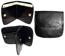 Women’s leather wallet black change purse small coin wallet 1 new leather wallet