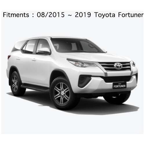 Smoke Weather shields Velvet Red Line Dash mat for 09/2015~2019 Toyota Fortuner - Picture 2 of 12