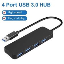 4 Port USB 3.0 Hub Splitter Multi Adapter 5Gbps High Speed For PC Desktop Laptop