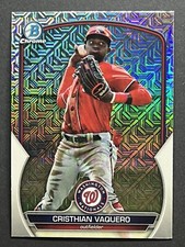 2023 Bowman Chrome Cristhian Vaquero Mojo Refractor #BCP-209 Nationals