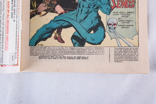 Sword of Sorcery, Complete 1-5 Set (DC, 1973) FN (6.0 to 7.0) - Picture 9 of 11