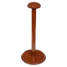 Wooden Round Base Stand Solid Handmade Display for Roman, Viking Helmet