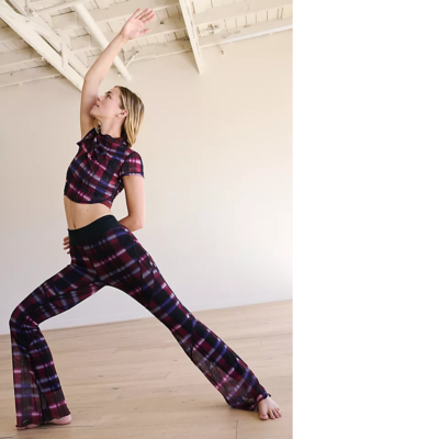 new FREE PEOPLE movement see you through mesh overlay flare