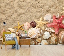 3D Color Starfish S846 Wallpaper Mural Self-adhesive Removable Sticker Kids Pa