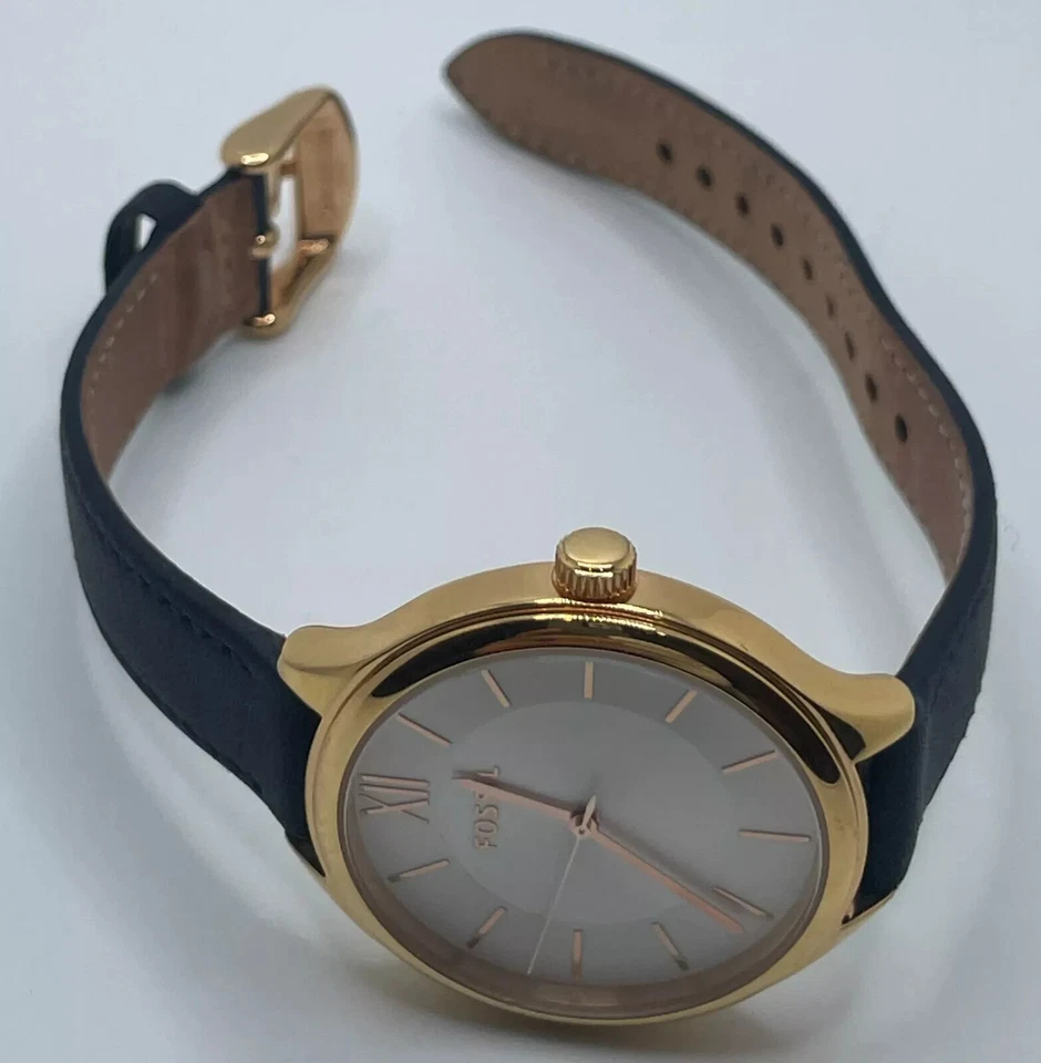 Reloj Fossil Mujer BQ3300SET Cuarzo 36mm Caja Cuero Azul Correa Tres Manecillas Foto 2 de 4