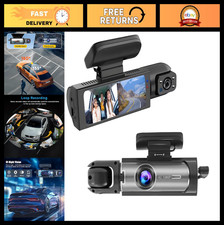 "Dual Lens Dash Cam with Night Vision, Loop Recording, Wide Angle, 3.16'' Screen