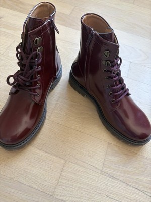 Bisgaard Maia Mädchen Stiefel Leder Bordeauxrot EU 37 Neu im Karton