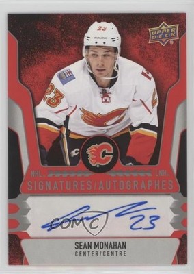 2016 Tim Hortons Collector's Series NHL Signatures Sean Monahan #S-SM Auto 3h1