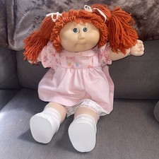 Cabbage Patch Doll  85 vintage red hair, gree...