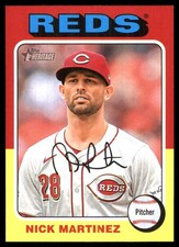 Nick Martinez 2024 Topps Heritage #560 Reds MLB READ FREE SHIPPING AutographDen