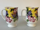 Wren Fine Bone China Made In England Set Of 2 Floral Porcelain Coffee/Tea Cups — photo 3
