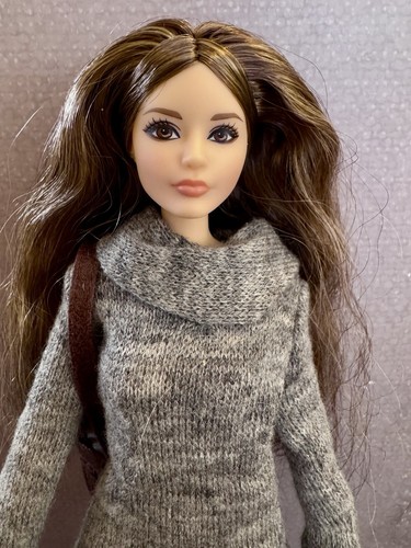 Barbie The Look Sweater Dress Doll 2016 Mattel DYX63