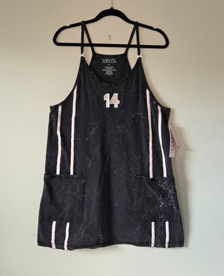 Vinyl Threads Racerback Athletic Style Varsity Dress Size L Sporty Punk Jersey