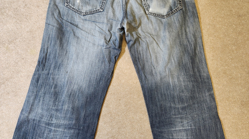 Vintage 00s LEVIS 501 Jeans Distressed Faded Button Fly SIZE W38xL36 (W40xL30) - Picture 15 of 21