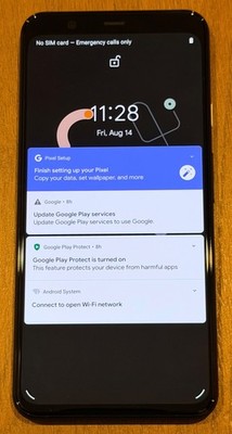 Google Pixel 4 XL 128GB Just Black G020J Mint Excellent Condition
