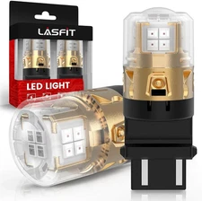 LASFIT L2 3157 LED Brake Bulbs Red, 2025 Upgraded 500% Super Bright Automotive