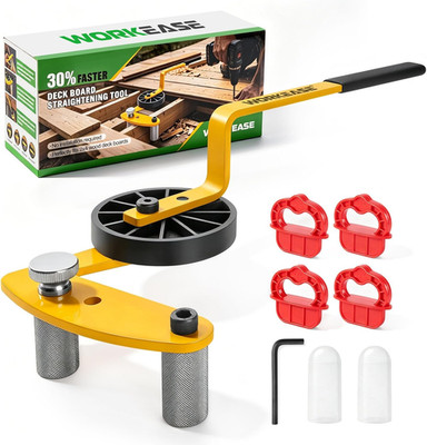 Deck Board Straightening Tool, Lever-Action Plate & Beam Straightener for Wooden