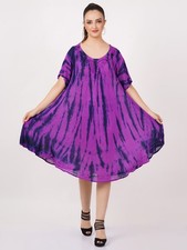 Women's Casual Tie Dye Embroidered Midi Sun Dress Wholesale Mix Lot Beach Wear