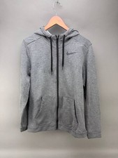 Nike Mens Gray Dri-Fit Full Zip Hoodie Size S