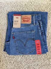 levi's women's high-rise wide leg jeans Blue Size 8/29