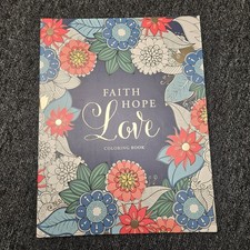Faith Hope Love Coloring Book Christian Art Gifts Inspirational Adult New
