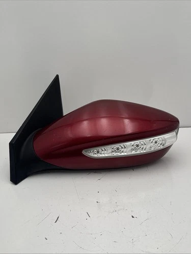 2011-2014 Hyundai Sonata LH Driver Side View Mirror Red SLTR 87610-3Q300 B261-02