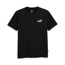 PUMA Essentials No. 1 Logo Crew Neck Short Sleeve T-Shirt Mens Black Casual Tops