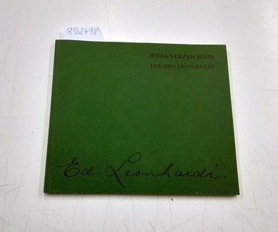 Werkverzeichnis Eduard Leonhardi Weißbach, Angelika und Eduard Leonhardi: