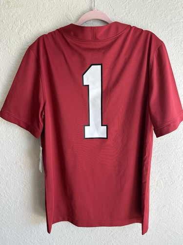 NWT Stanford Cardinal NIKE Red Football Jersey 🏈 #1 Men’s Medium 🔥 🌲 - Picture 5 of 5