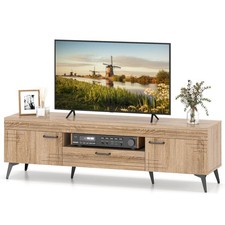 TV Stand for 65 Inch TVs Modern Entertainment Center w/Drawer 2 Storage Cabinets