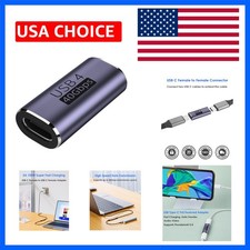 USB C Female to Female Adapter, USB C Coupler, USB Type C Cable Extender Conn...