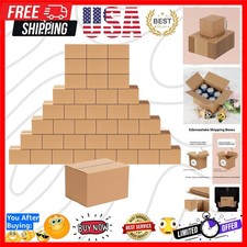 40 Pack 8x6x6 inches Shipping Boxes Corrugated Cardboard Boxes for Packing, M...