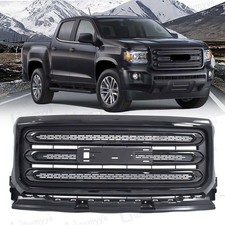 For 2015-2020 GMC Canyon Front Bumper Grille Assembly With Gloss Black Surround